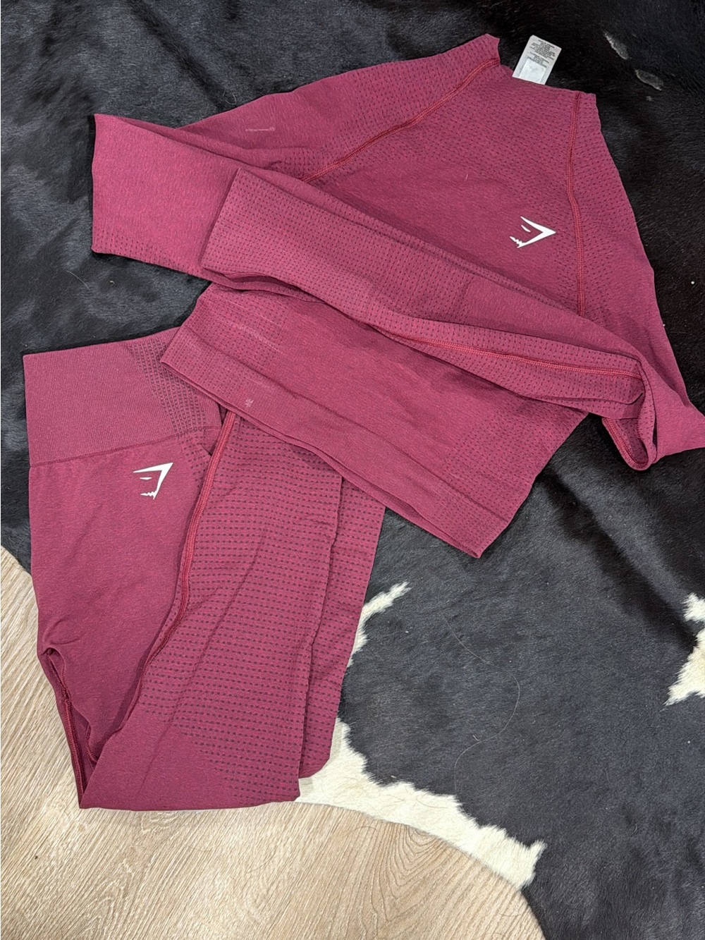 Gymshark Seamless Two-Piece Set - Burgundy